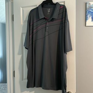Adidas Puremotion Adidas Golf Polo Gray cool max  Size 4XL